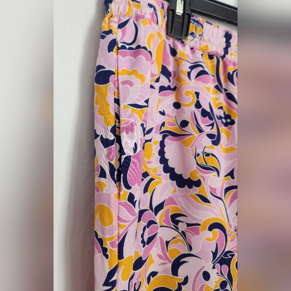 J. Crew Pink Floral-Print Straight-Leg Pants - Picture 4 of 9